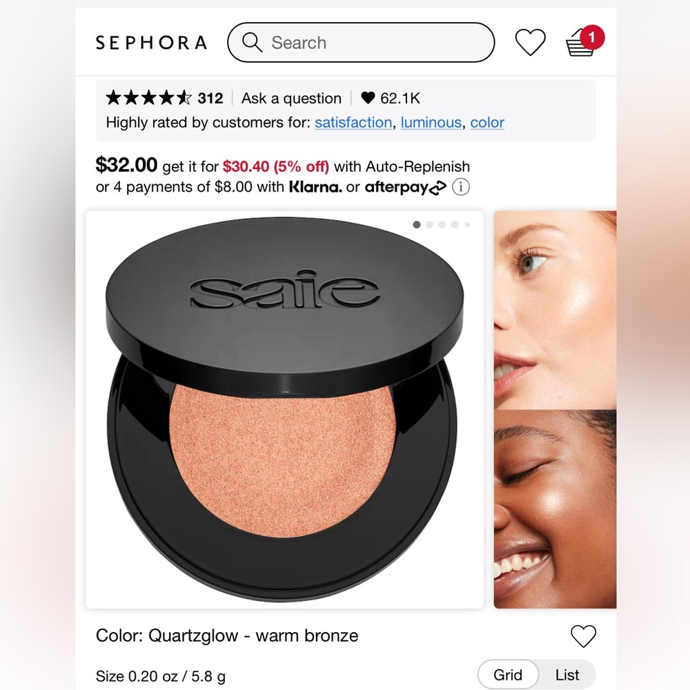 2 for $15!!! Glow sculp multi-use cream highlight blush